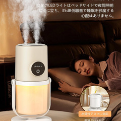 新品未使用　 卓上加湿器　7色LEDライトの画像