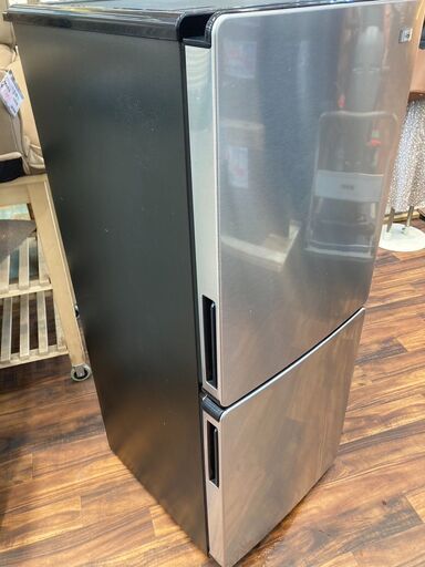 ハイアール ノンフロン冷凍冷蔵庫 JR-XP2NF148F 2019年製 ハイアール ステンレスブラック JR-XP2NF148F 2ドア /右開きタイプ