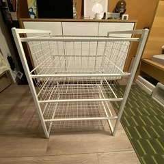 【セット価格】スチールラック２台の画像