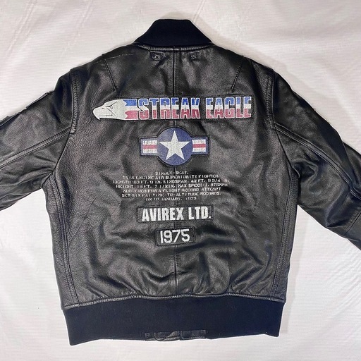 AVIREX MA-1 山羊革フライトジャケット