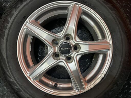 タイヤ走行短め【BS BLIZZAK VRX2 195/65R15】スタッドレス【BALMINUM 15インチ 6J5HPCD100+