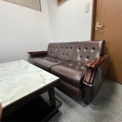 応接セット　５人掛け　合皮の画像
