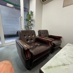 応接セット　５人掛け　合皮の画像