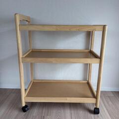 美品　キッチンワゴン　キャスター付きの画像