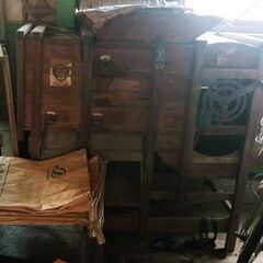 【焼却処分します】昭和農機具？　脱穀機