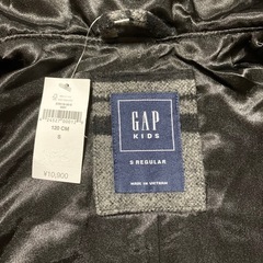 ★新品★子供服／チェック柄ハーフコート•120cm•GAP•男の子女の子•フォーマルなどの画像