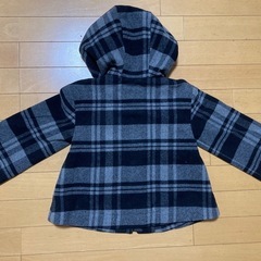 ★新品★子供服／チェック柄ハーフコート•120cm•GAP•男の子女の子•フォーマルなどの画像