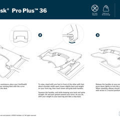 [ご相談中] スタンディングディスク 輸入品 VariDesk Pro Plus 36の画像
