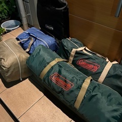 【10/11まで】Coleman キャンプセット　テント、タープ、エアーマット、シュラフの画像