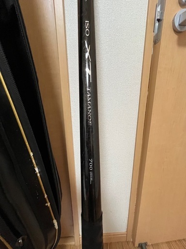 釣具セット　
クーラーボックス、ロッドケース、玉の柄、タモ網セット