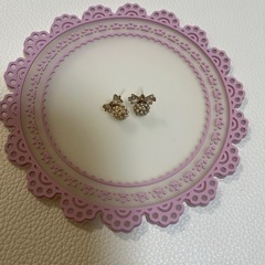リボンとパールのピアス🤍キャッチありません😭