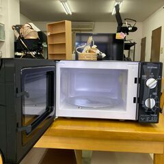 【リサイクルショップ　ピカソ　小松原】2020年製 アイリスオーヤマ 17L 60Hz ターンテーブル 電子レンジ ブラック PMB-T176★9051★の画像