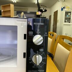 【リサイクルショップ　ピカソ　小松原】2020年製 アイリスオーヤマ 17L 60Hz ターンテーブル 電子レンジ ブラック PMB-T176★9051★の画像