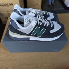 売約済！D151　ニューバランス ML574 NEW BALANCE スニーカー メンズ グリーン 緑 ブラック 黒 ML574DVB の画像