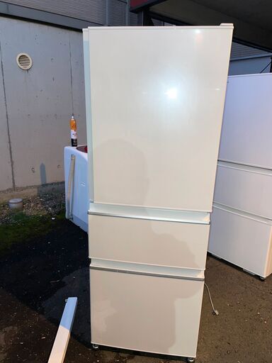 MITSUBISHI 三菱 冷凍 冷蔵庫 3ドア Cシリーズ MR-CX33G-W 自動製氷機付 定格内容積330L 質量63㎏ 動作OK 2022年製 札幌市近郊 配達可