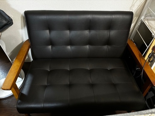 【ほぼ新品】1.5人掛けソファ