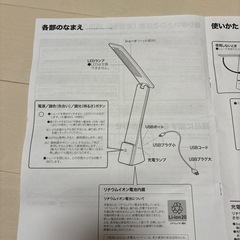 ニトリ　デスクライトの画像