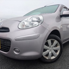 【お盆も元気に営業中‼️】超低走行3万キロ台☆月々1.2万円〜分割払い可❗️車検2年付き！大人気☆日産 マーチ☆5人乗り☆HDDナビ付き☆走行中DVD見れます☆ドライブレコーダー付きのフル装備‼️の画像