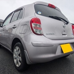 【お盆も元気に営業中‼️】超低走行3万キロ台☆月々1.2万円〜分割払い可❗️車検2年付き！大人気☆日産 マーチ☆5人乗り☆HDDナビ付き☆走行中DVD見れます☆ドライブレコーダー付きのフル装備‼️の画像