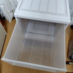 深型　２個組　収納ケース　衣装ケース　の画像