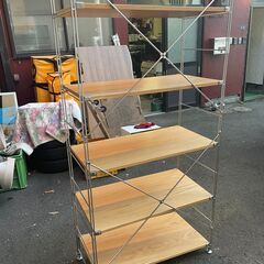 MUJI 無印良品 スチールユニットシェルフ ワイド 中