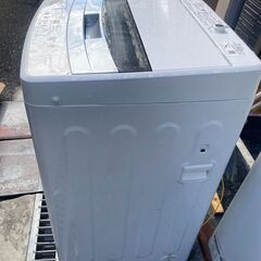 ☆中古￥10,800！AQUA 5.0kg洗濯機 家電 2020年製 AQW-S50HBK型 幅53