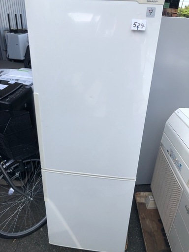 NO 524 福岡市内配送設置無料✨　シャープ SHARP 冷蔵庫 （271L・右開き） 2ドア ホワイト系 SJ-PD27B-W