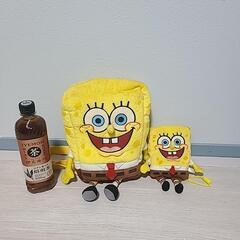 スポンジボブのリュックとポーチ