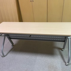 折りたたみ式事務机キャスター付