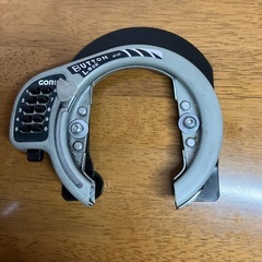 自転車　GORINボタン式リング錠　Ｖブレーキに取り付け