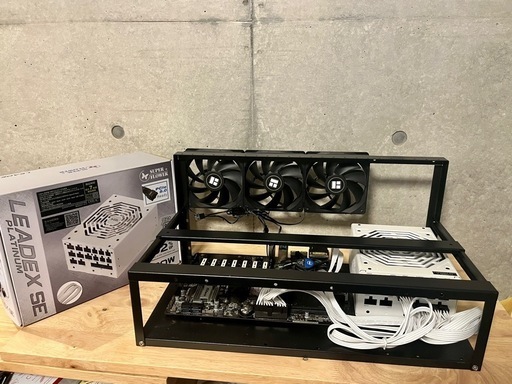 マイニングリグ一式　H110 PRO BTC+/intel corei3-7100/m.2 SSD/DDR4 8GB/1000W電源/win10【OS込み/マイニングやグラボ検証機に】