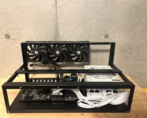 マイニングリグ一式　H110 PRO BTC+/intel corei3-7100/m.2 SSD/DDR4 8GB/1000W電源/