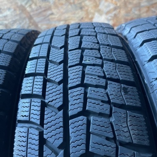 バリ山　DUNLOP ダンロップ　WM02 155/65R14 スタッドレス　タイヤ　2019年製　14インチ