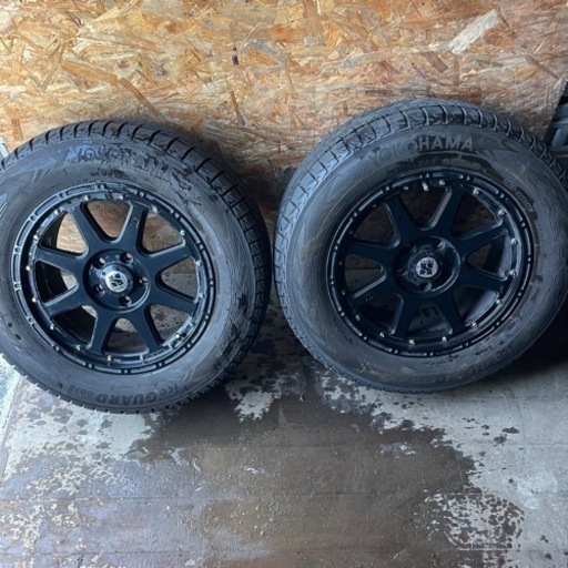 MLJ XTREME-J 17インチ　アルミホイール　マッドブラック　YOKOHAMA G075 235/65R17 スタッドレス　タイヤ　2019年製　17インチ　2本セット