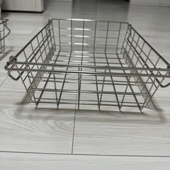 【ニトリ】スチールカゴの画像