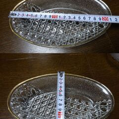 ◎昭和レトロ◎金縁ガラスの器◎果物盛器◎お菓子入れ◎の画像