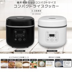 配送料込み価格　新品【HIRO】コンパクトライスクッカー HK-...