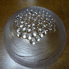 ◇昭和レトロ◇ガラス深鉢◇ぶどう房柄◇コンポート・ゼリー寄せ・冷製スープ・麺類にもの画像