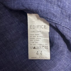 エディフィス　リネン長袖シャツ　　の画像