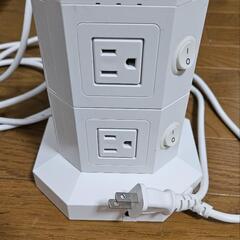 タワー型電源タップ8口&USB6口の画像