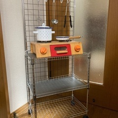 【再募集します】10月22日まで　アルミラック　小さめ　ダイソーの画像