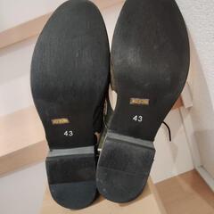 【DEDES】踵が踏める人気のローヒールシューズ　26.5cm 箱ありますの画像