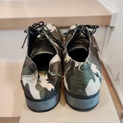 【DEDES】踵が踏める人気のローヒールシューズ　26.5cm 箱ありますの画像