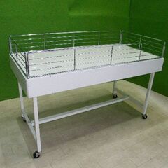 オカムラ製 ステージ兼用平台 キャスター付き W120cm×60...