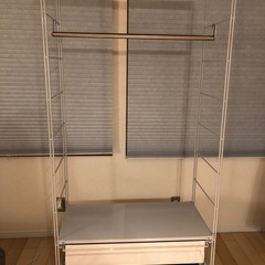 無印 収納 ユニットシェルフ　洋服ラック の画像