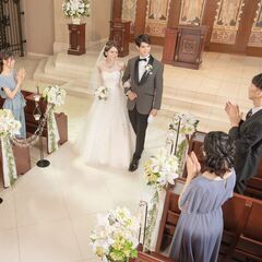 ＼ 大聖堂で本番さながらの挙式体験ができる ／