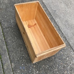 りんご　木箱の画像