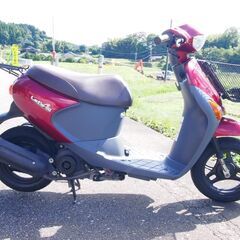 レッツ４ワインレッドエンジン始動OK♪車実働50cc 原付 富山、石川、金沢の画像