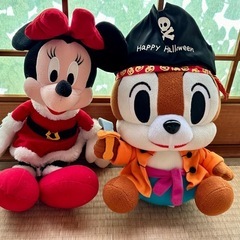 海賊チップとサンタミニーのぬいぐるみ