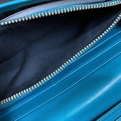 極美品　ポールスミス　Paul Smith フォールドエッジ　長財布　ターコイズブルーの画像